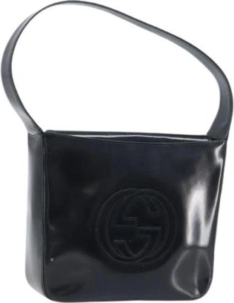 Gucci Pre-owned Vintage Schoudertas - Dames - Vintage Schoudertas - Zwart - ONE Size - Leer - Vintage