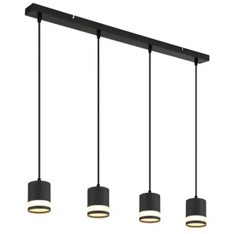 Netlighting Lucero Bar Pendant Ceiling Light Matt Black 4x GX53 3000K