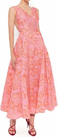 Carla Ruiz Evening Dress In Coral Pink