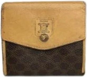 Celine Pre-owned Vintage Lederen Portemonnee - unisex - Vintage Accessoires - Bruin - ONE Size - Leer - Vintage