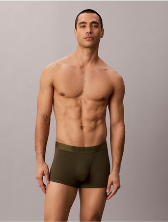 Calvin Klein Mens Ultra Soft Modal Trunk - Green - XL
