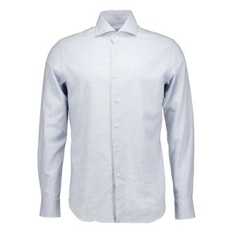 Xacus Washed Shirt - Heren - Casual Overhemden - Blauw - S - Overhemden