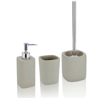 tomasucci Elegant bathroom set, taupe