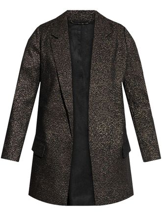 AllSaints Aleida blazer - women - Viscose/Polyamide/Polyester/Metallic Fibre/Elastane/Recycled Polyester - 8 - Black