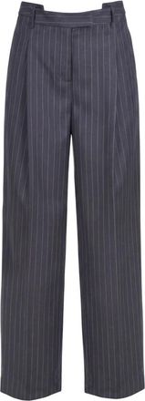 Semicouture Wijde broek - Dames - Wijde Broeken - Grijs - M - Broeken