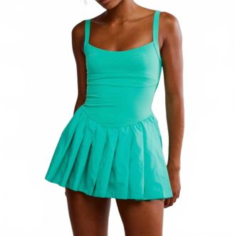 Free People Swing Of Things Dress In Seafoam