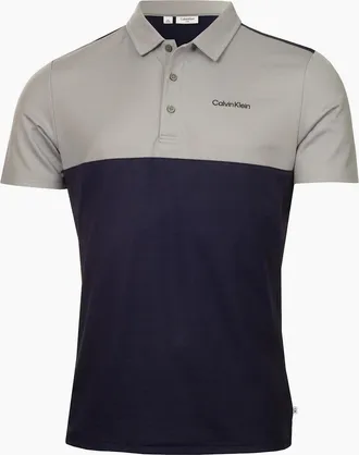 Calvin Klein Mens Embroidered Lacoste Lettering Collared Polo Shirt - Black - Size: 2X large