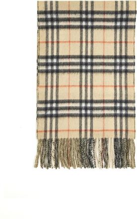 Burberry Stijlvolle Sjaals Collectie - Heren - Wintersjaals - Beige - ONE Size - Wol - Accessoires