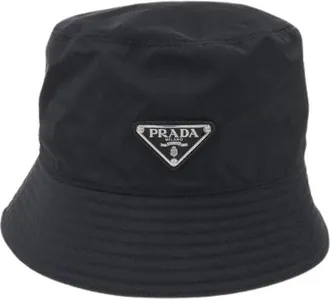 Prada Pre-owned Accessories, male, Black, Size: ONE SIZE Pre-owned Re-Nylon Hat