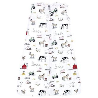 Hudson Baby Cotton Sleeveless Wearable Sleep Sack, Sack, Blanket in Farm at Nordstrom