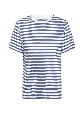 Majestic Round Neck Stripes Sweater