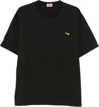 Kenzo Gots Jumping Tiger Crest Classic T-Shirt - male - Kenzo - T-Shirts - Black - XL - Tops