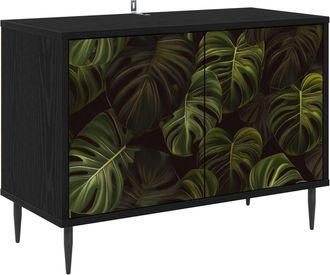 vidaXL Mueble De Tv Elburg 69 X 33 X 50,5 Cm Roble Negro Vidaxl