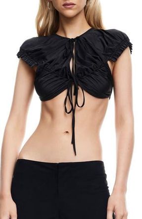 Lioness Anna Crop Top in Noir at Nordstrom Rack, Size X-Large