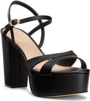 Stuart Weitzman Maia Platform Sandal in Black at Nordstrom Rack, Size 10.5