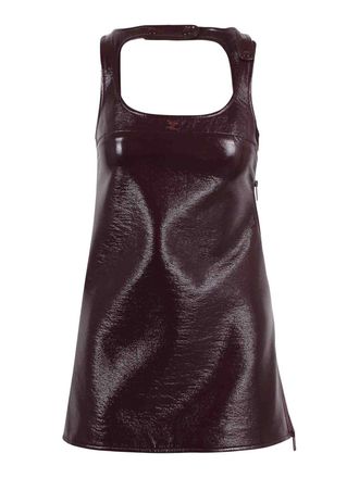 Courr&egrave;ges Reedition Vinyl Mini Dress