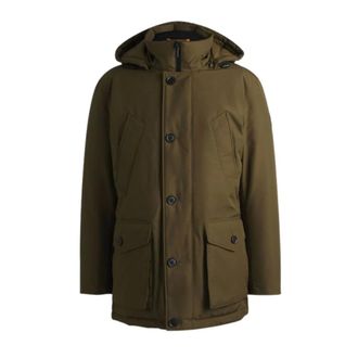 HUGO BOSS Hombre, Abrigos, Verde, Talla: M