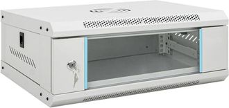 vidaXL Armario Rack De Servidores De Pared 4u 19 Ip20 53x40x21 Cm Vidaxl