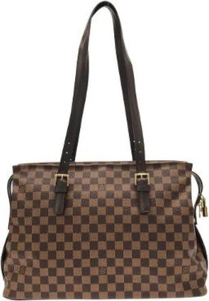 Louis Vuitton Pre-owned Damier Tote Bag - Dames - Vintage Shopper - Bruin - ONE Size - Vintage