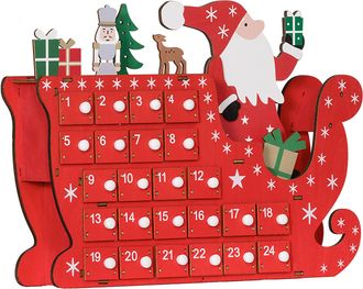 HOMCOM Advent Calendar - Christmas Countdown Calendar with 24 Drawers | TJ Hughes