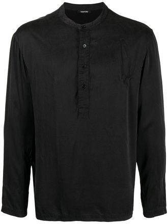 Tom Ford Camicia Henley - Nero
