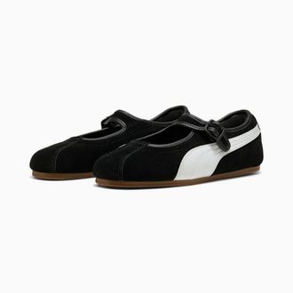 Puma Tacklette Su&egrave;de Dames Sneakers Zwart/Wit