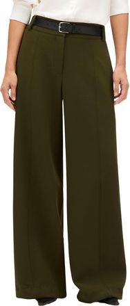 Another Tomorrow Double Face High Waist Pant in Moss at Nordstrom, Size 44 32 It