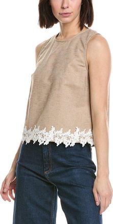 CeCe by Cynthia Steffe Cece Boxy Sleeveless Linen-Blend Top