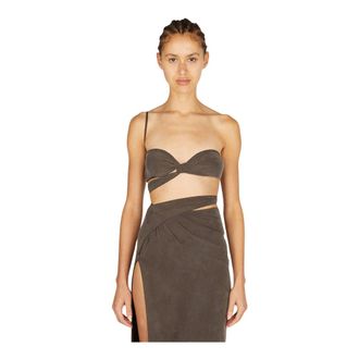 Jacquemus Dames, Tops, Bruin, Maat: L