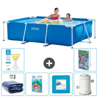 Intex Piscina Con Estructura Rectangular - 220x150x60 Cm - 7-piezas S55