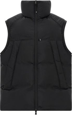 Yohji Yamamoto Jassen, Heren, Zwart, M, Nylon, Puffer Glad Nylon Vest