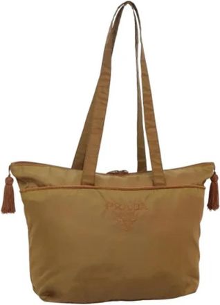 Prada Pre-owned Nylon prada-bags - Dames - Vintage Shopper - Bruin - ONE Size - Nylon - Vintage