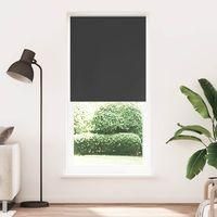 OEM Estor Enrollable Opaco, 84,4 X 230 Cm, Ancho De Tela 80 Cm, Negro - Crezuo