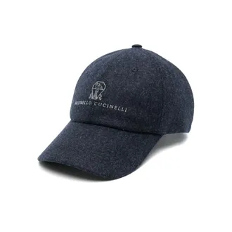 Brunello Cucinelli Embroidered-logo Wool Baseball Cap