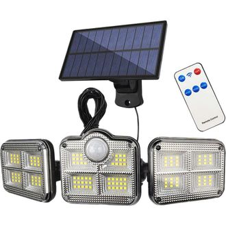 OEM Luces Solares De Exterior Crezuo Con Sensor De Movimiento, Rotaci&oacute;n De 360&deg;, Resistencia Al Agua Ip65, 122 Led
