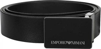 Emporio Armani Riem - Heren - Riemen - Zwart - ONE Size - Leer - Accessoires