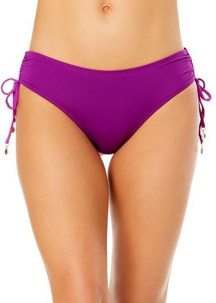 Anne Cole Womens Gradient Floral Side Tie Bikini Swim Bottom in Purple at Nordstrom, Size X-Small