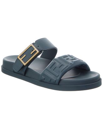 Fendi Fendi Feel Ff Leather Sandal