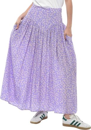Stella McCartney Purple Abstract Maxi Skirt