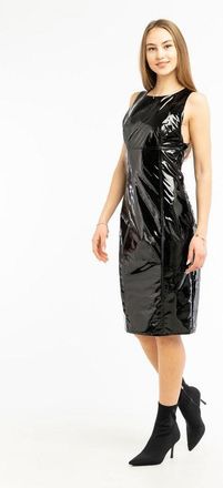 Patrizia Pepe Black Polyethylene Cocktail Womens Dress
