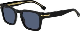 HUGO BOSS 1625/S Zonnebril - unisex - Zonnebrillen - Zwart - 50 MM - Polyester - Accessoires