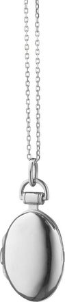 Monica Rich Kosann Petite Anna Locket Necklace in Silver at Nordstrom, Size 18