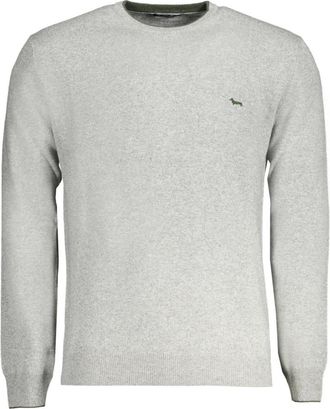 Harmont & Blaine Trui met lange mouwen - Heren - Ronde hals truien - Grijs - XL - Truien & Vesten