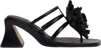 Miista Hara - Dames - Muiltjes - Zwart - 39 EU - Leer - Schoenen