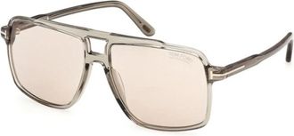 Tom Ford Kemp Zonnebril - Heren - Zonnebrillen - Groen - 59 MM - Accessoires
