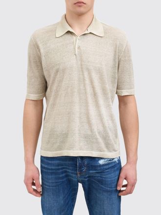 Avant Toi Linen and Cotton Polo Shirt