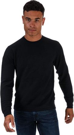 Ted Baker Staylay getextureerde trui met ronde hals voor heren, marineblauw