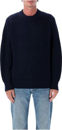 Isabel Marant Midnight Knitwear Aw25 Jumper - male - Isabel Marant - Round-neck Knitwear - Blue - XL - Knitwear