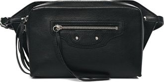 Balenciaga Black Calfskin Leather Papier Waist Belt Bag (Authentic Pre-Loved)