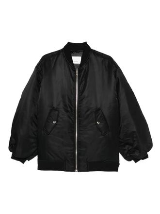 Frankie Shop Astra zip-fastening bomber jacket - Nero